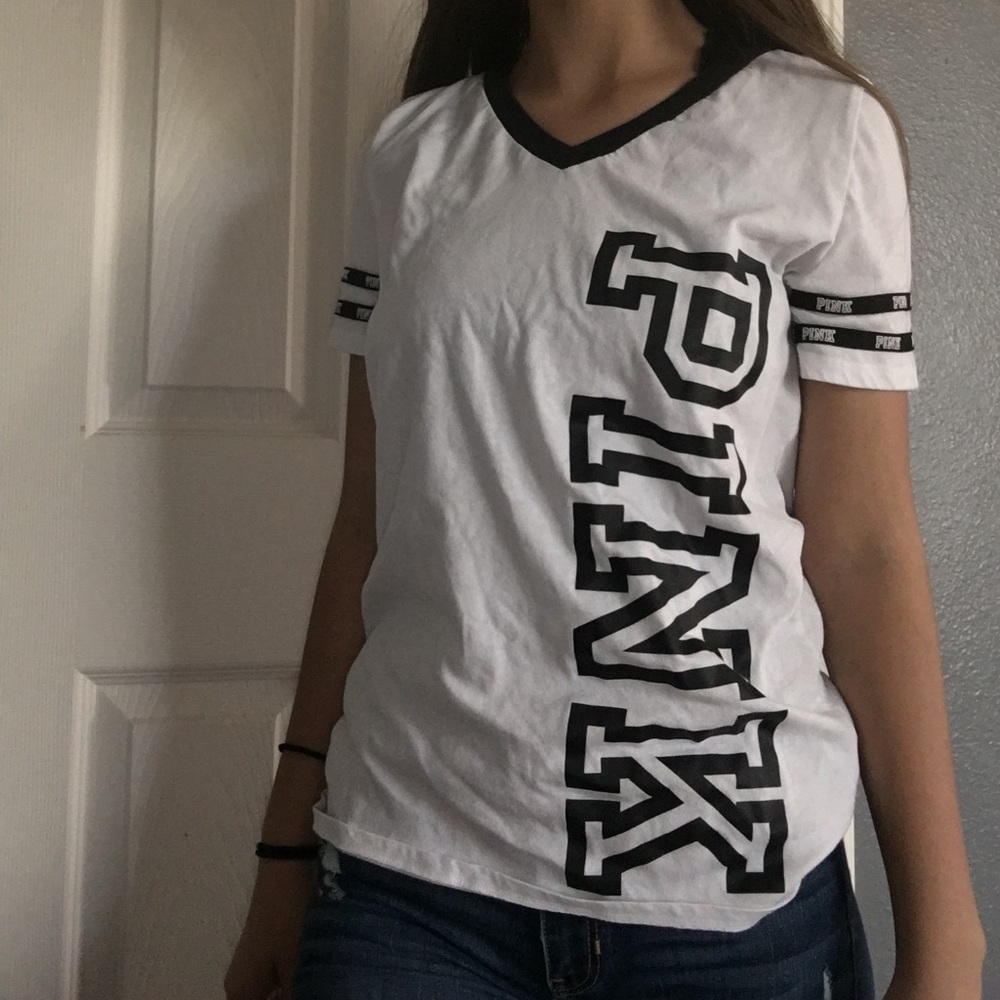 Black & white PINK Tee